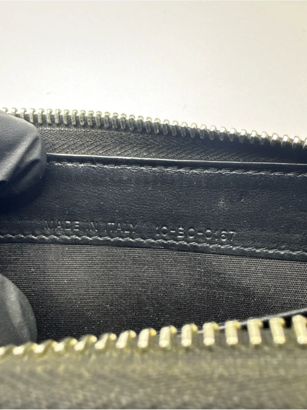 Authentic DIOR HOMME Black Leather Zip Around Long Wallet Made In Italy